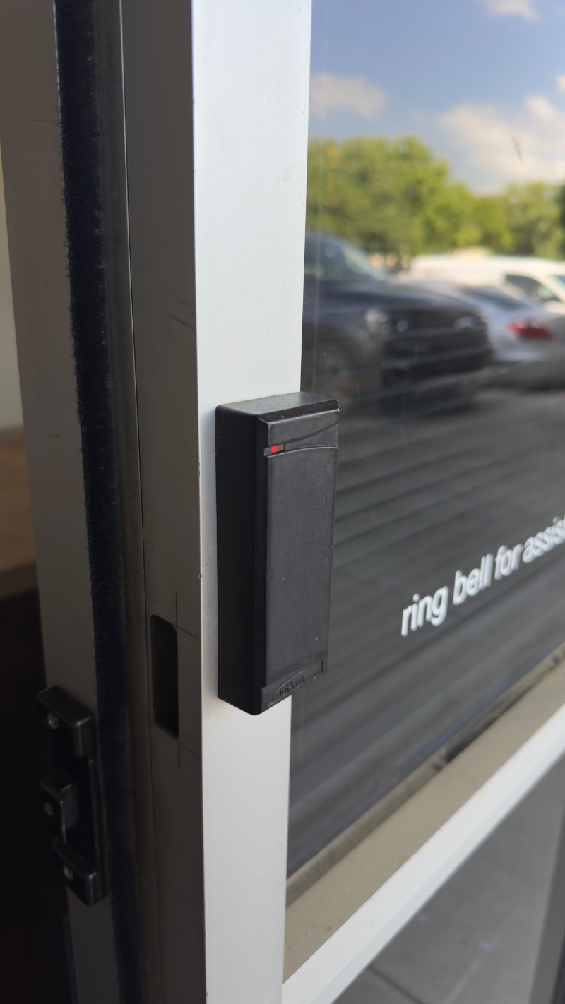 Gate intercom call box installed in Dallas TX by A1 Security